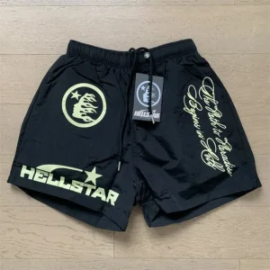 HELLSTAR Black Shorts Unique and Stylish