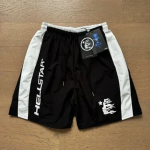 HELLSTAR Black White Shorts: Comfort Meets