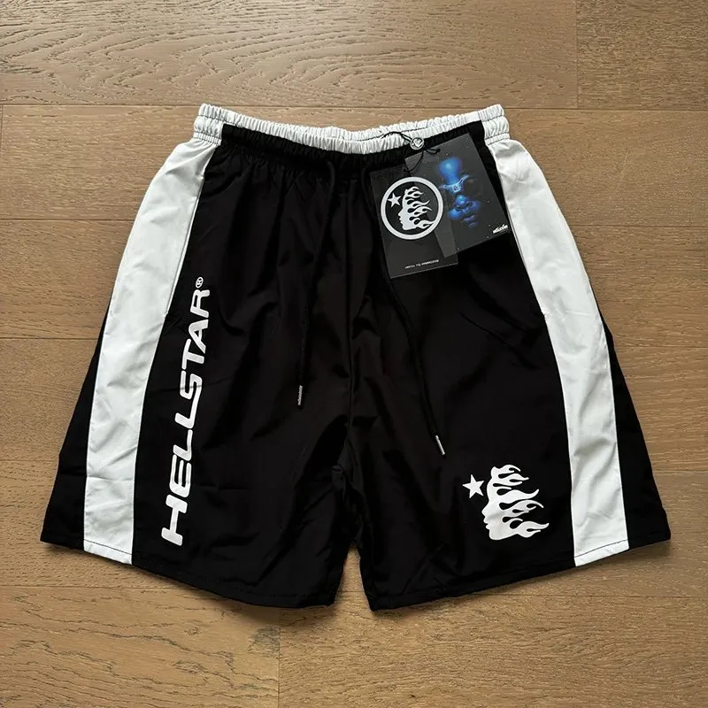 HELLSTAR Black White Shorts: Comfort Meets