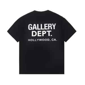 GALLERY DEPT. Black Tee: Bold Print for