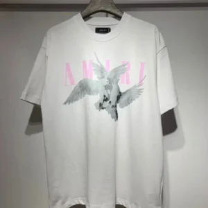 AMIRI White Graphic T Shirt: Edgy