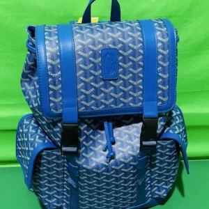 Goyard Blue Signature Backpack: A