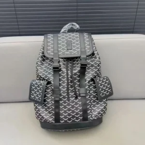 Goyard Chevron Patterned Backpack: Luxurious