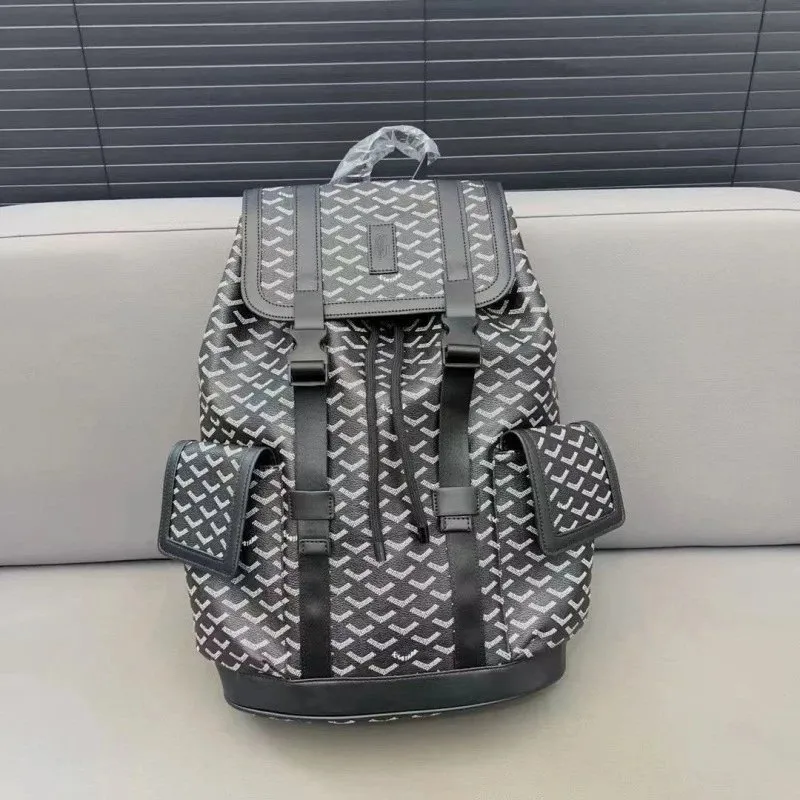 Goyard Chevron Patterned Backpack: Luxurious