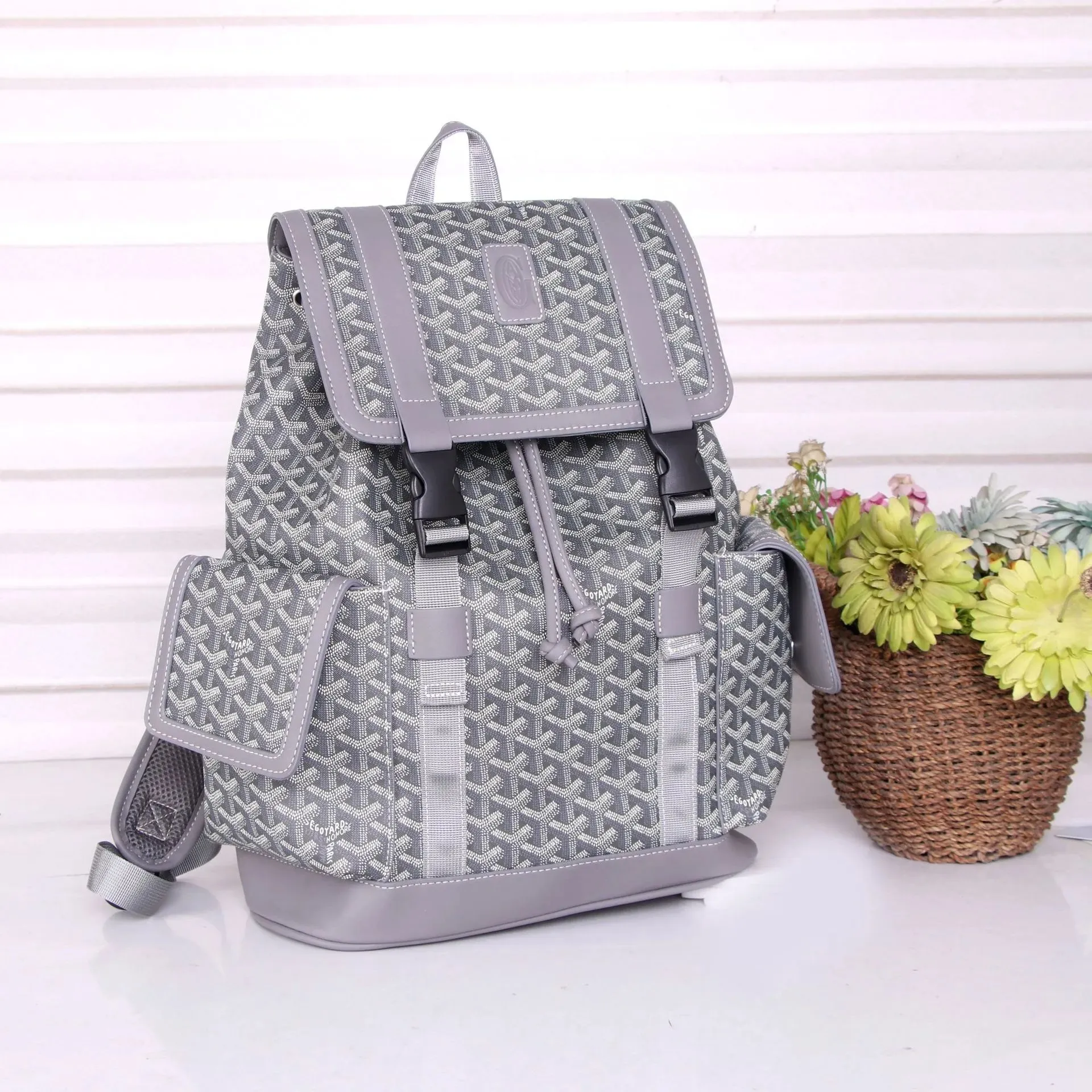 Goyard Grey Backpack Luxury