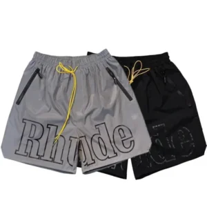 Rhude Gray Streetwear Shorts: Stylish