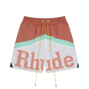 Rhude Color block Shorts: Bold Print for