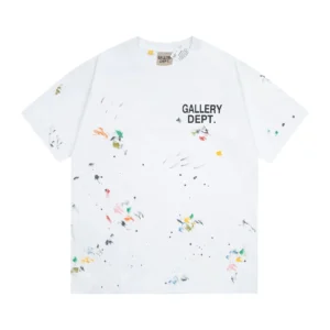 GALLERY DEPT. White Tee: Unique paint
