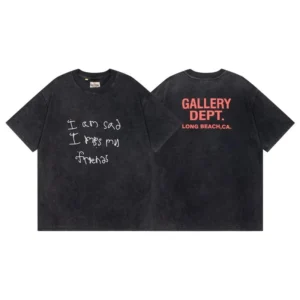 GALLERY DEPT. Black Tee: Edgy and Relatable