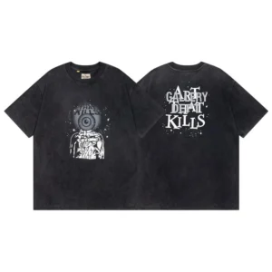 GALLERY DEPT Black T Shirt: Bold Prints for