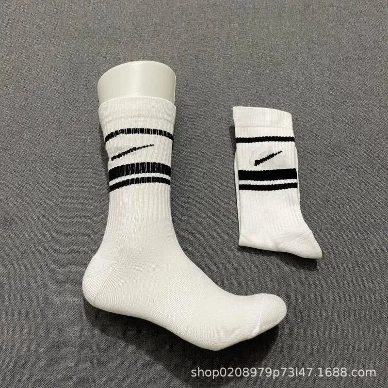 Nike White Socks with Black Stripes: Ideal
