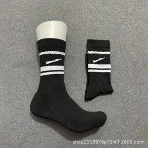 Nike Black Striped Socks Perfect for Active
