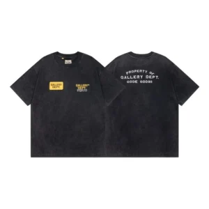 Gallery Dept. Black Tee: Vintage inspired