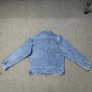 Converse Light Blue Denim Jacket: Retro