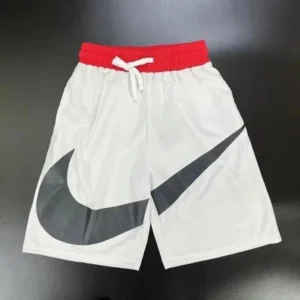 Nike Sporty White Shorts with Bold Black