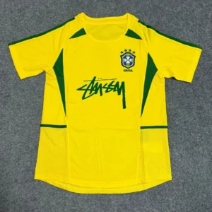 Stussy Yellow Green accented Soccer Jersey