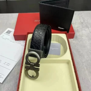 Salvatore Ferragamo Black Men's Belt