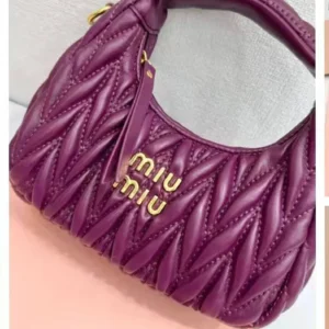 Miu Miu Purple Handbag: Plushy Elegance on