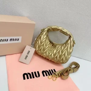 Miu Miu Gold Handbag: Glam Up Your