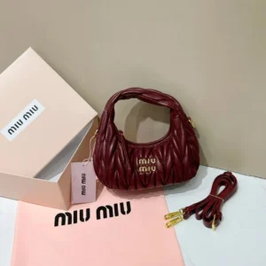 Miu Miu Burgundy Handbag: Elegant Fashion