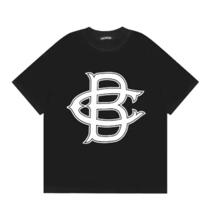Cole Buxton Black T shirt: Bold Gothic Logo