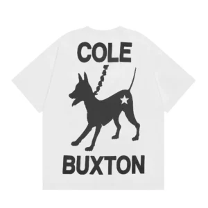 COLE BUXTON White Graphic T Shirt, Bold