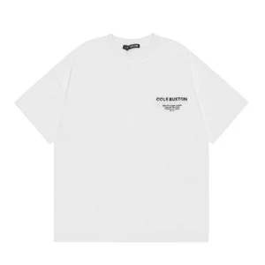 Cole Buxton White T Shirt: Sporty