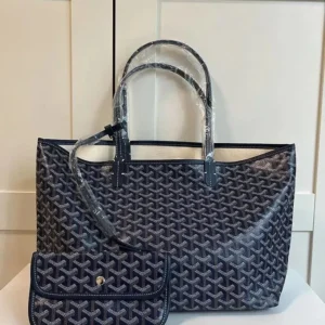 Goyard Saint Louis Navy Tote: Timeless