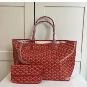 Goyard Red Monogram Set Luxury & Practical