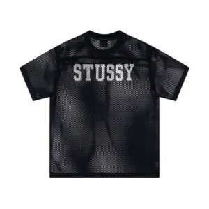 Stussy Black Mesh T Shirt: Street style