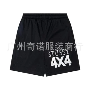 Stussy Black Mesh Shorts: Urban
