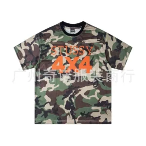 Stussy Camo 4X4 T shirt, Cool