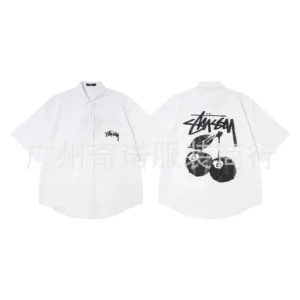 Stussy White Shirt: Graffiti Inspired Cool