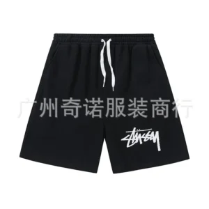 Stussy Black Shorts Iconic Logo, Street