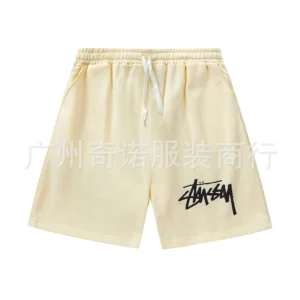 Stussy Cream Shorts: Trendy Streetwear for