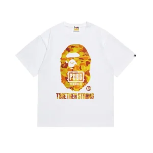 BAPE PUBG MOBILE White Tee: Iconic Camo