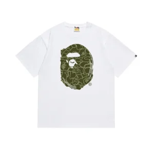 A Bathing Ape White Graphic T Shirt, Cool