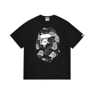 BAPE Black Ape Camo T Shirt, Urban Style