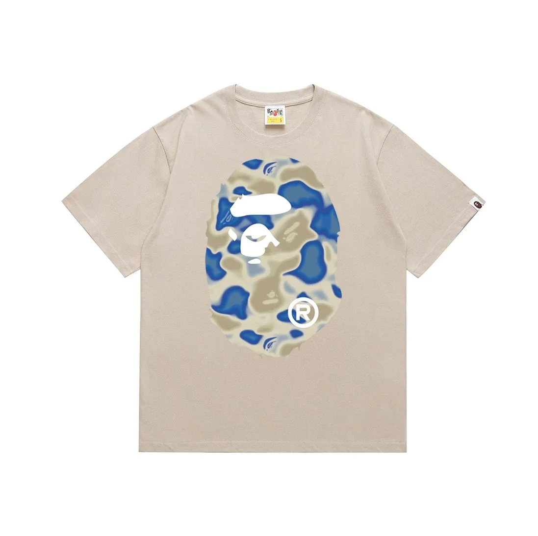 A Bathing Ape Beige Tee with Unique Ape