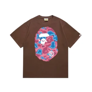 BAPE Brown Ape Print T Shirt: Street Style