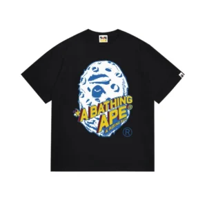 A Bathing Ape Black Tee: Urban Cool with