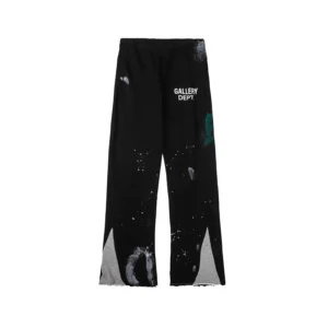 GALLERY DEPT. Black Paint Splattered Pants