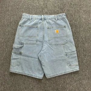 Carhartt Light Blue Denim Shorts: Durable