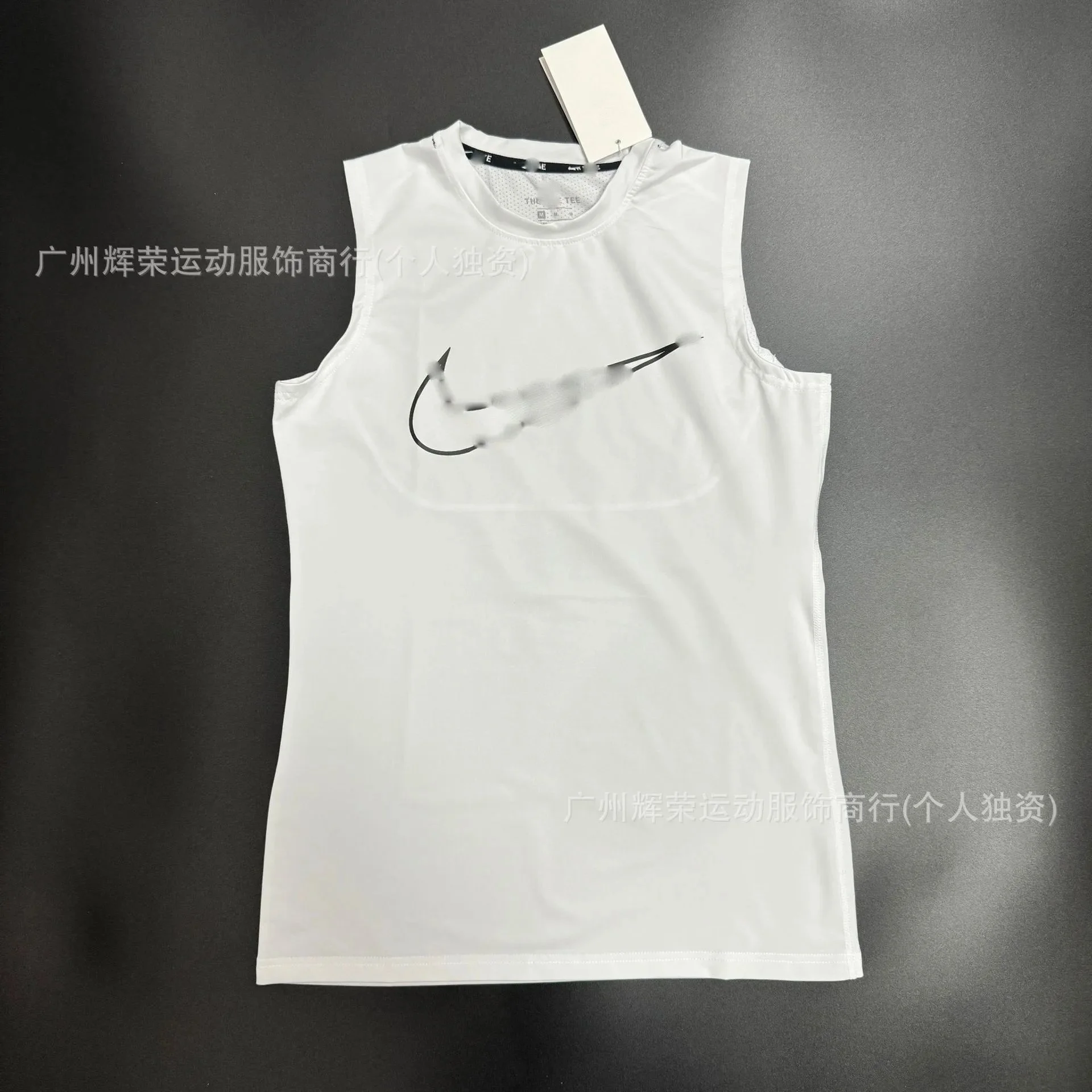 Nike White Sleeveless Tank Comfort for