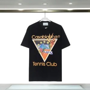Casablanca Tennis Club Black T shirt: Trendy