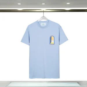 Casablanca Light Blue Graphic Tee: Stylish