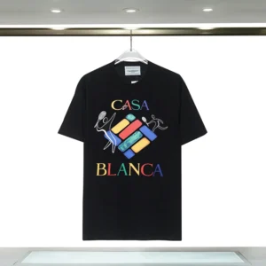 Casa Blanca Black Graphic T shirt: Sporty