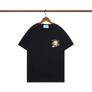 Casablanca Black Embroidered T shirt