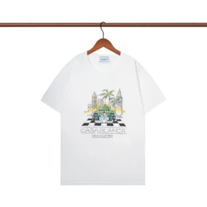 Casablanca Grand Prix White Tee: Tropical