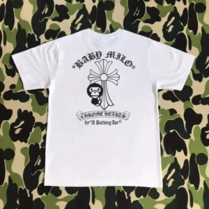 BAPE BABY MILO x Chrome Hearts White
